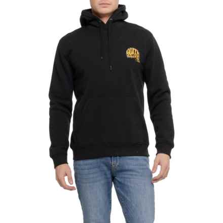 Quiksilver Fathom Graphic Fleece Hoodie in Anthracite