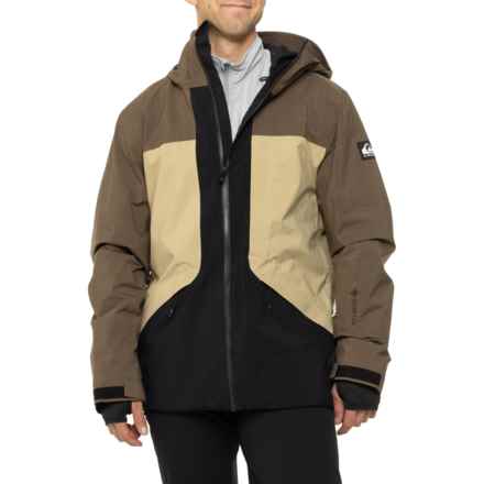 Quiksilver Forever Stretch Gore-Tex® Ski Jacket - Waterproof, Insulated in Canteen