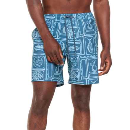 Quiksilver Framed Volley Swim Shorts - 17” in Roots Ensign Blue