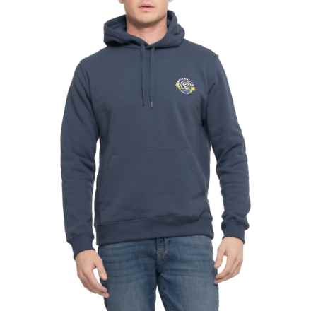 Quiksilver Gybe Graphic Fleece Hoodie in Vintage Indigo