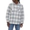 Quiksilver Jaspe Bold Plaid Jacket in Silver Birch