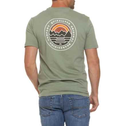 Quiksilver Landscapes Graphic T-Shirt - Short Sleeve in Sage