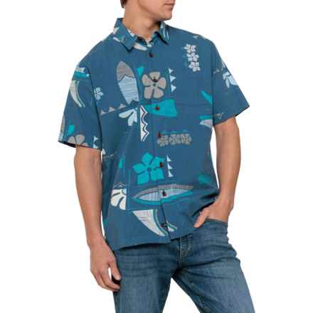 Quiksilver Legends Woven Shirt - Short Sleeve in Roots Ensign Blue