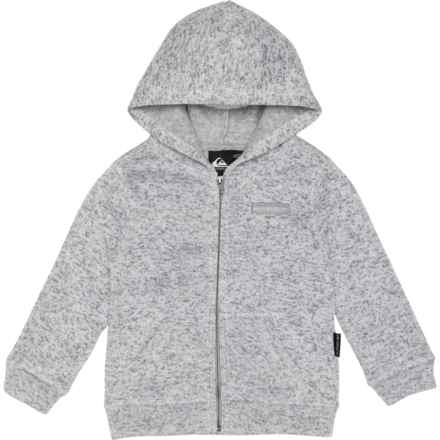 Quiksilver Little Boys Keller Fleece Full-Zip Hoodie in Light Grey Heather