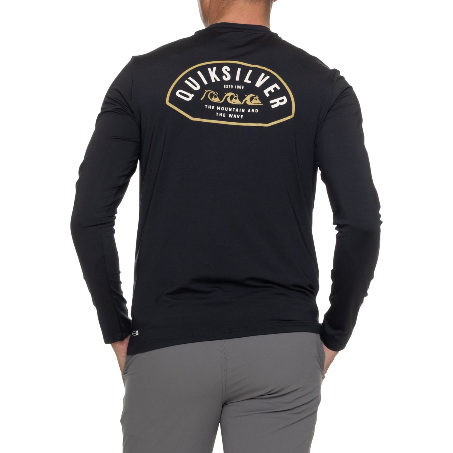 Quiksilver Logo Lock-Up Rash Guard - UPF 50+,Long Sleeve - Save 50%