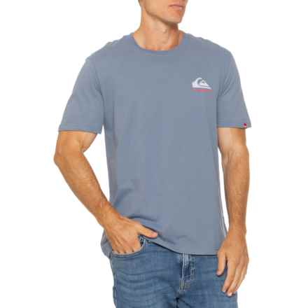 Quiksilver Mountain Graphic T-Shirt - Short Sleeve in Greystone
