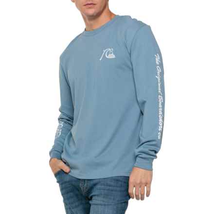 Quiksilver Original Boardshort Co MU1 T-Shirt - Long Sleeve in Blue Shadow