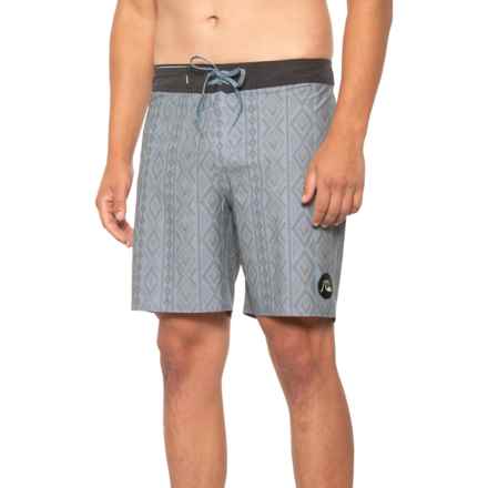 Quiksilver Printed Boardshorts in Captains Blue