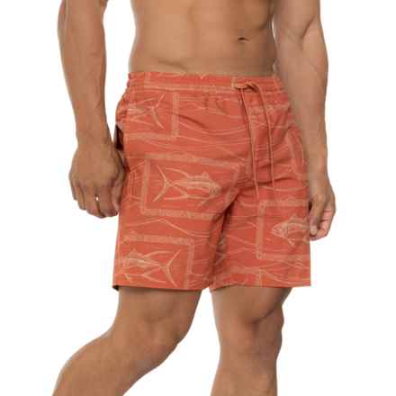 Quiksilver Reef Point Volley Swim Shorts - 17” in Roots Mango