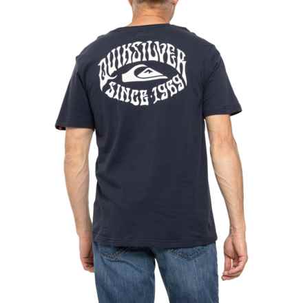 Quiksilver Rock Mode Graphic T-Shirt - Short Sleeve in Navy