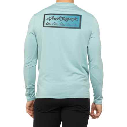Quiksilver Samy Graphic Sun Shirt - UPF 50+, Long Sleeve in Jade Grey