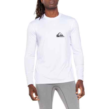 Quiksilver Streak Wave T-Shirt - UPF 50+, Long Sleeve in White