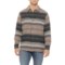 Quiksilver Striped Shirt Jacket in Anthracite