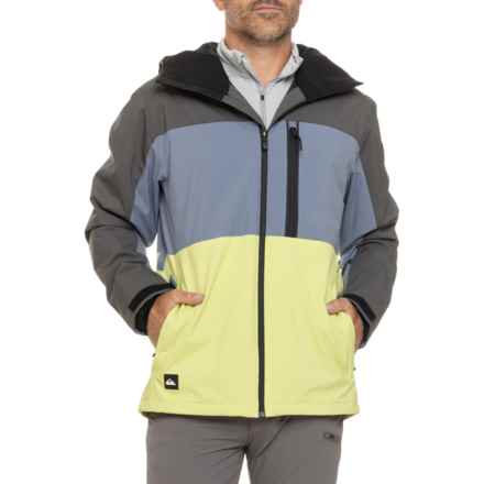 Quiksilver Sycamore Ski Jacket - Waterproof, Insulated in Dark Shadow