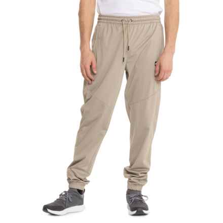 Quiksilver Tech Stretch-Woven Logo Patch Joggers in Khaki