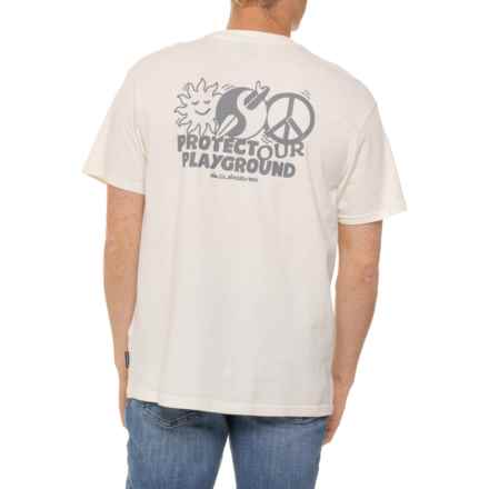 Quiksilver Tofu Wake Up World T-Shirt - Organic Cotton, Short Sleeve in Tofu