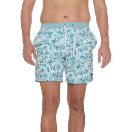 Quiksilver Treasure Volley Swim Shorts in Jade Gray