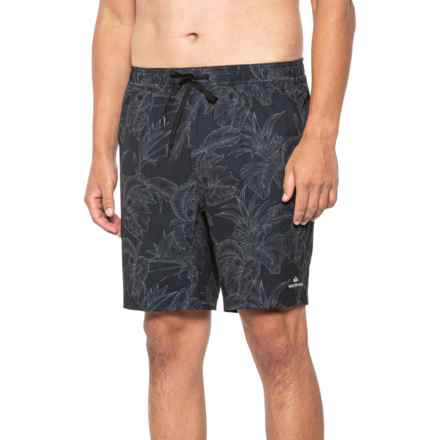 Quiksilver Waterman After Surf Printed Volley Shorts (For Men) in Black