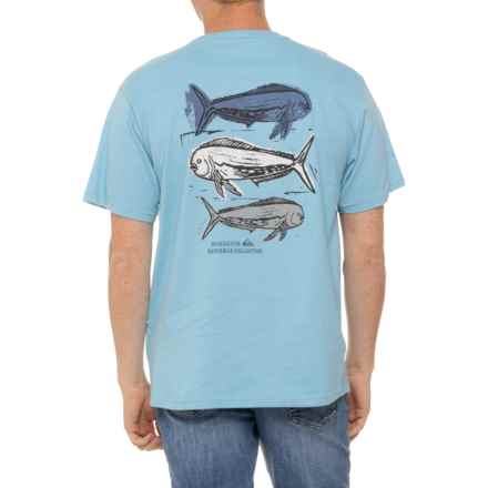 Quiksilver Waterman Mahi Sandwich QMT0 T-Shirt - Short Sleeve in Cali Blue