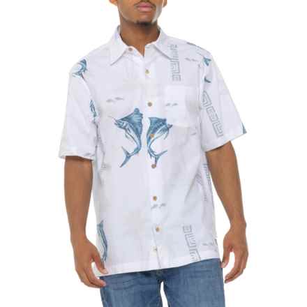 Quiksilver Waterman Playing Hooky Printed Woven Shirt - Short Sleeve in White