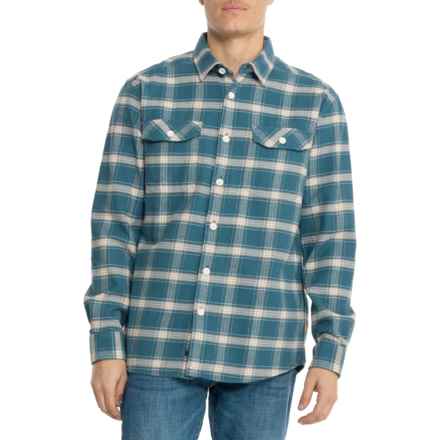 Quiksilver Waterman Sundowner Flannel Shirt - Long Sleeve in Indian Teal