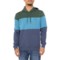 Quiksilver Westin Color-Block Hoodie in Indigo Combo