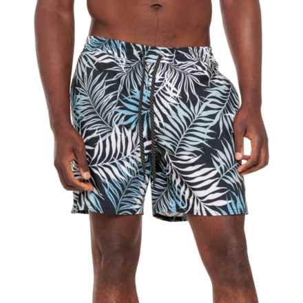 Quiksilver Wild Fern Volley Swim Shorts - 17” in Wild Fern Black