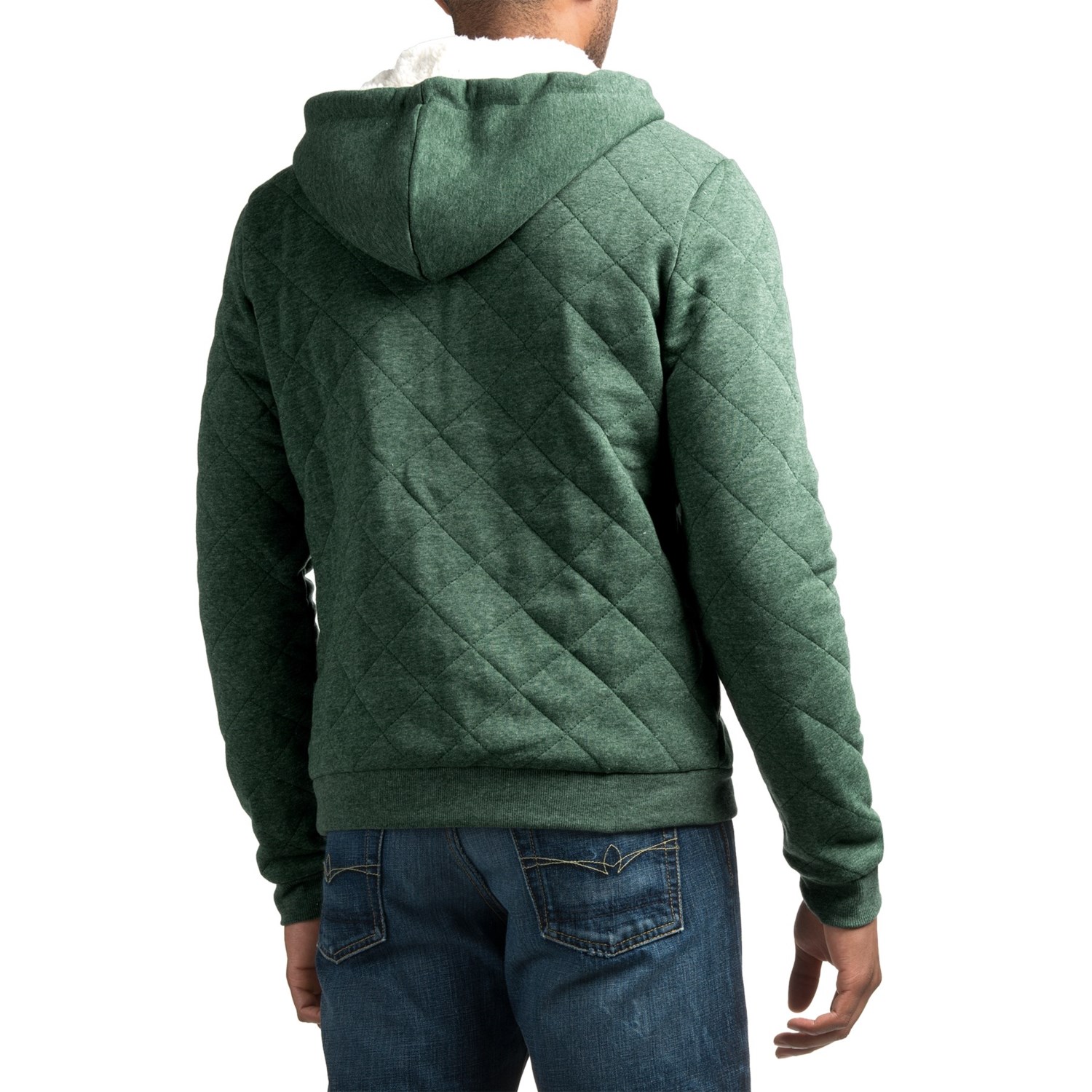 Quilted Hoodie (For Men) - Save 73%