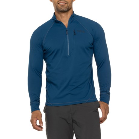 Rab Nexus Shirt - Zip Neck, Long Sleeve in Ink