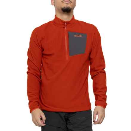 Rab Tecton Mid Layer Shirt - Zip Neck, Long Sleeve in Red Clay