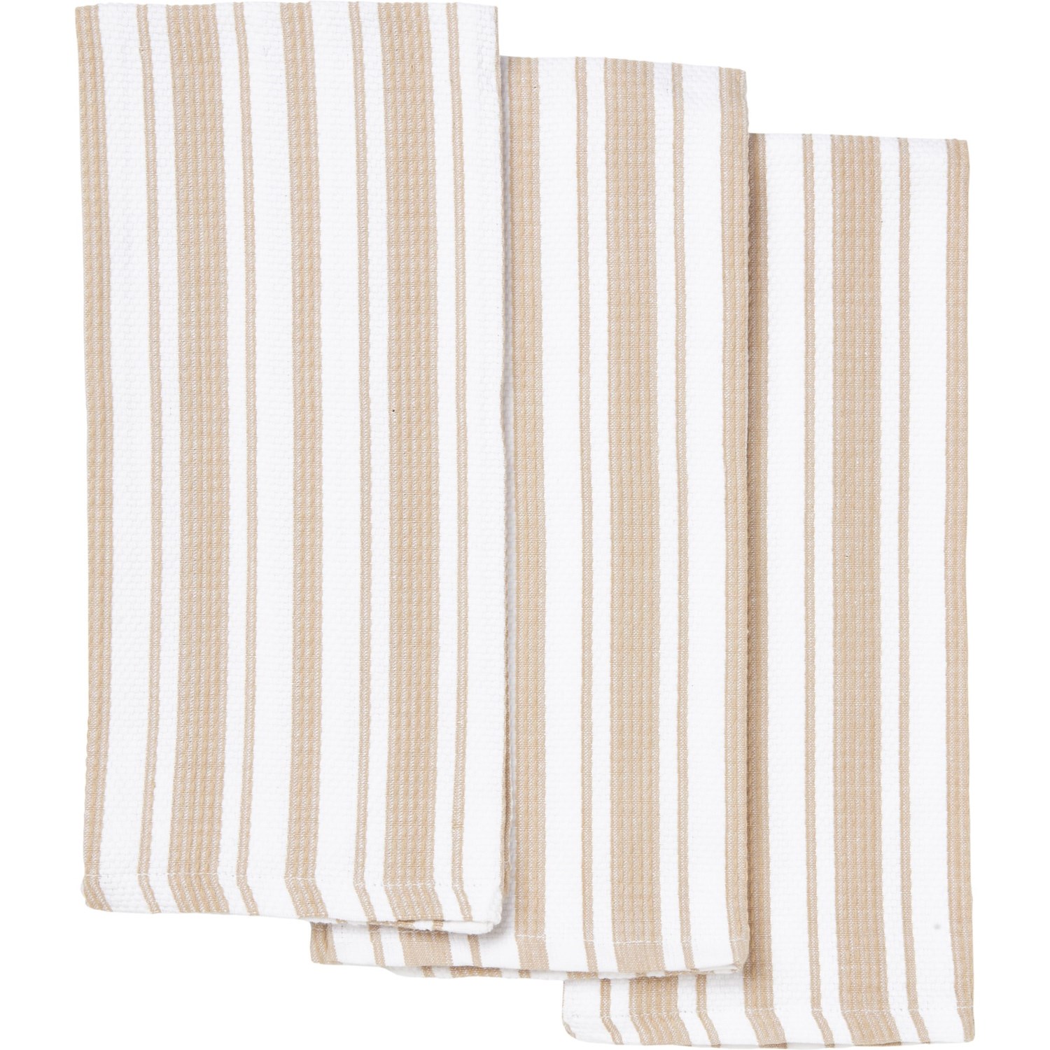 Rachael Ray Striped BasketWeave Kitchen Towels 3Pack, 18x28” Save 41