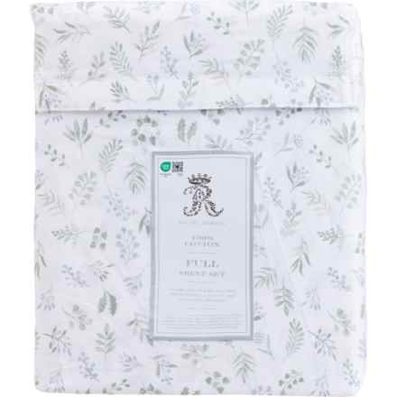 Rachel Ashwell Full Cotton Eva Floral Sheet Set - Sage in Sage