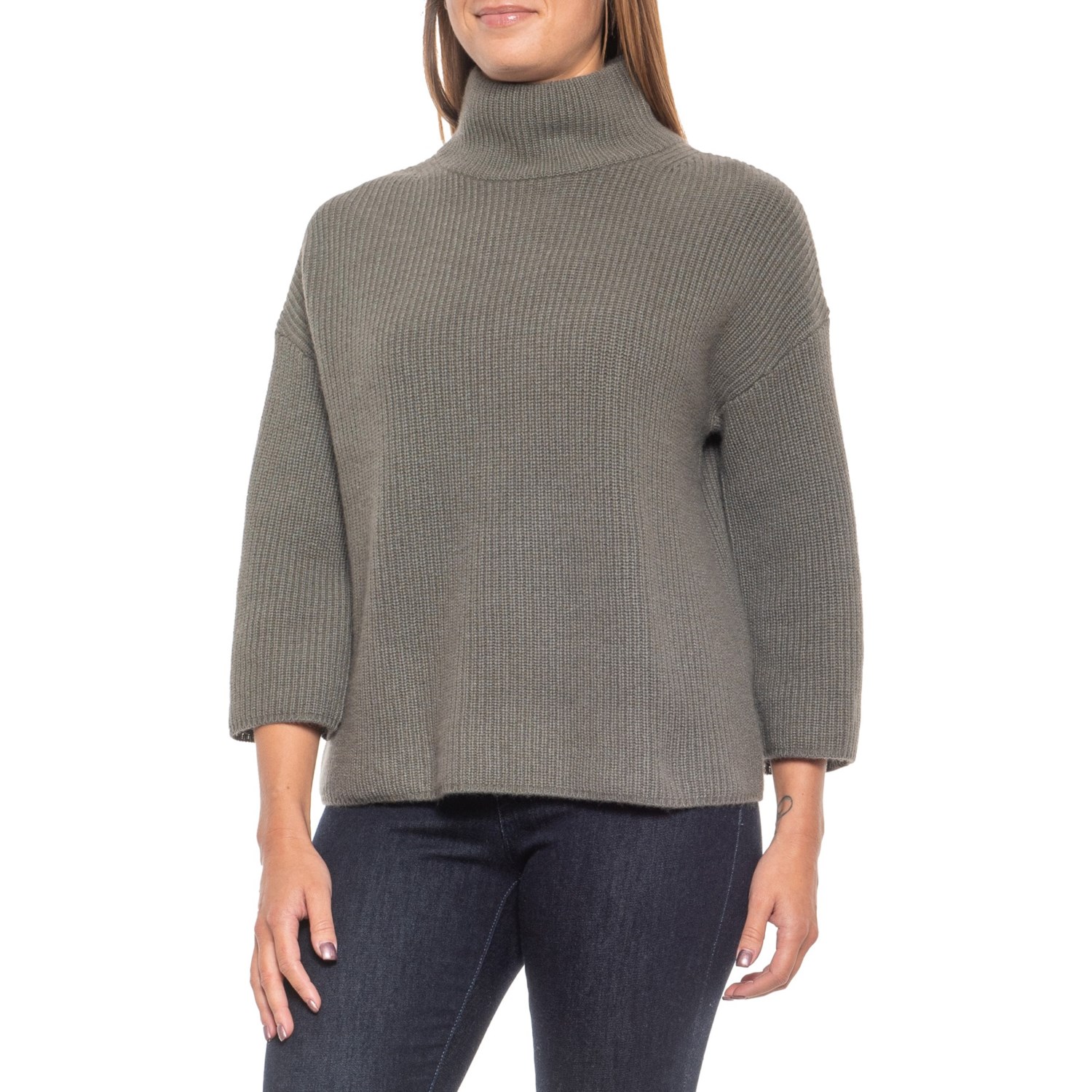 Rachel Zoe 100% Cashmere Pine Grove Mock Neck Sweater (For Rachel Zoe 100% Cashmere Pine Grove Mock Neck Sweater (For