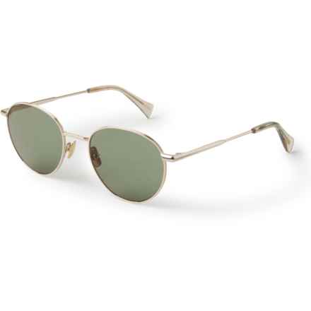 RAEN Andreas Sunglasses - Mirror Lenses (For Men and Women) in Shiny Light Gold/Haze/Green