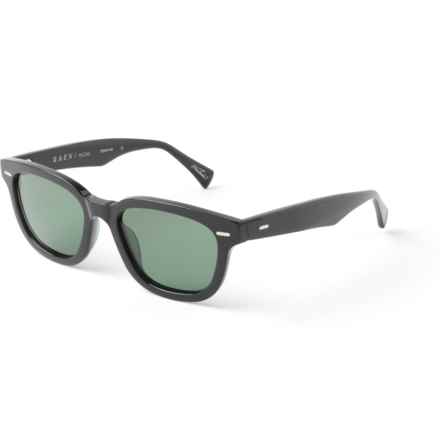 RAEN Myles Sunglasses - Polarized (For Men and Women) in Crystal Black/Green