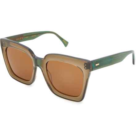 RAEN Vine Sunglasses in Fern/Groovy Brown