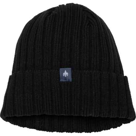 Rainforest Chunky Beanie - Fleece Lined (For Men) in Black