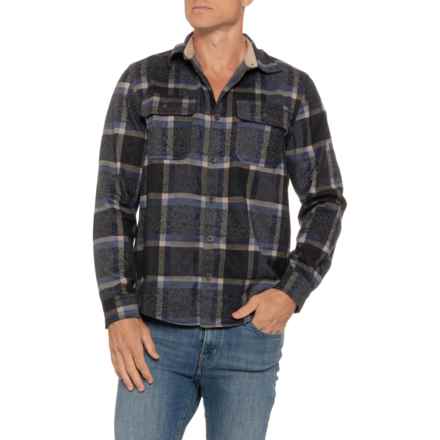 Rainforest Fahnestock Trail Stretch-Knit Flannel Shirt - Long Sleeve in Blue/Blk Plaid