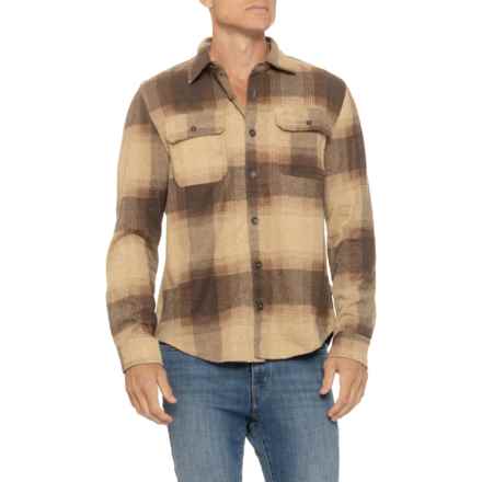 Rainforest Fahnestock Trail Stretch-Knit Flannel Shirt - Long Sleeve in Oatmeal Plaid