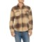 Rainforest Fahnestock Trail Stretch-Knit Flannel Shirt - Long Sleeve in Oatmeal Plaid