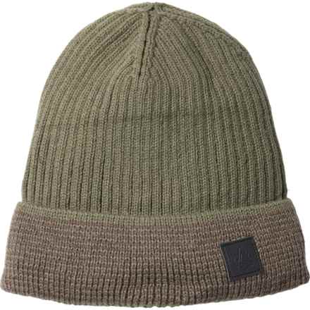 Rainforest Multi-Stripe Beanie - Fleece Lined in Olive