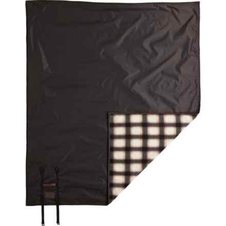 Rainforest Outdoor Packable Throw Blanket - 60x70” in White/Brown Plaid