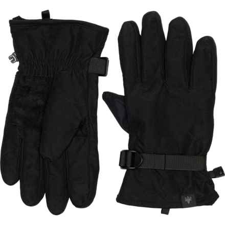 Rainforest Sueded Gloves - Insulated, Touchscreen Compatible in Black