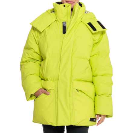 RAINS Block Puffer Jacket - Waterproof, Insulated in Digital Lime - Closeouts