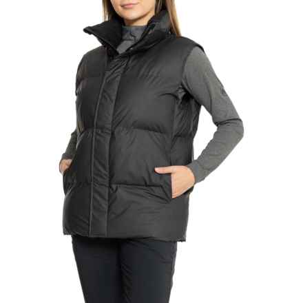 RAINS Boxy Puffer Vest - Waterproof, Insulated in Black