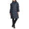 RAINS Long Puffer Jacket - Waterproof, Insulated in Navy