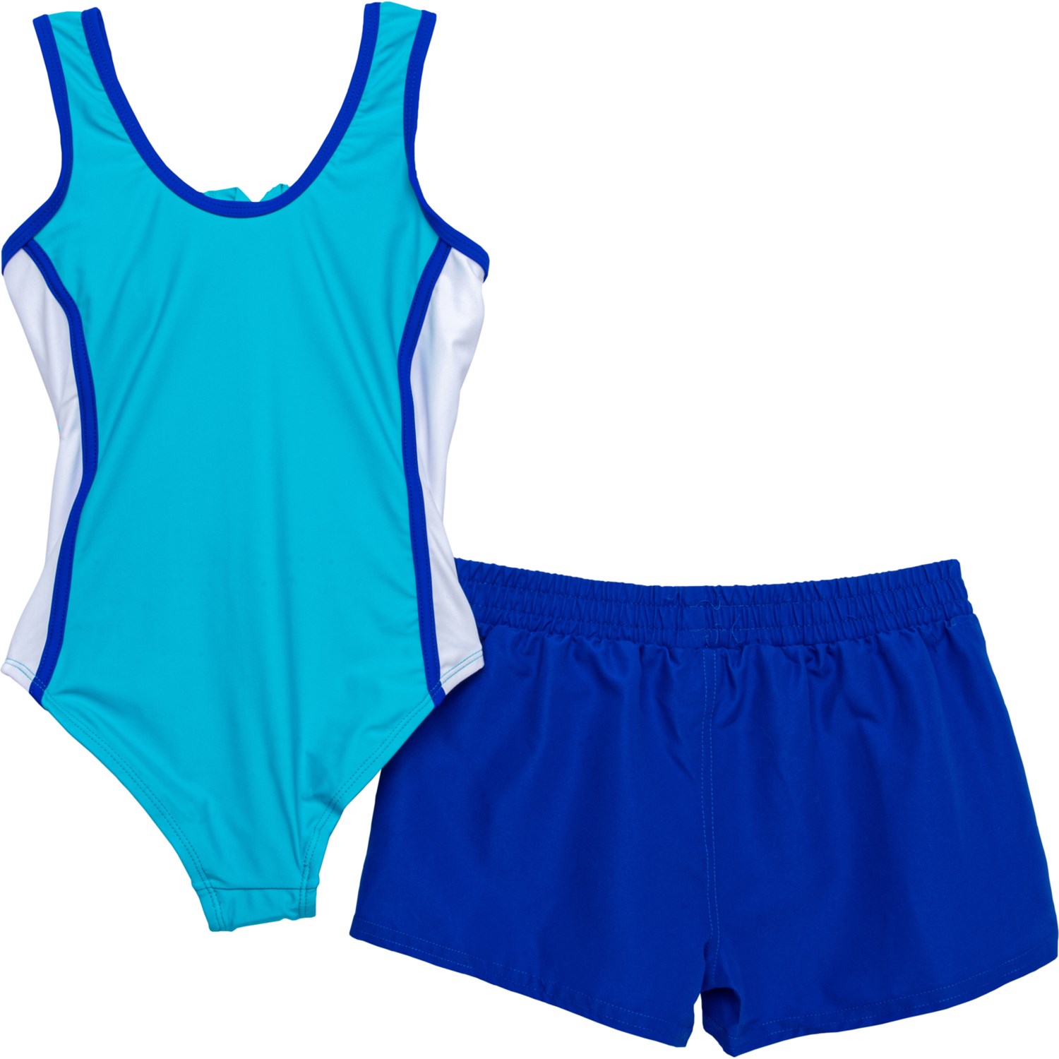 Raisins Big Girls Point Dume Tank Swimsuit and Shorts Set - Save 40%