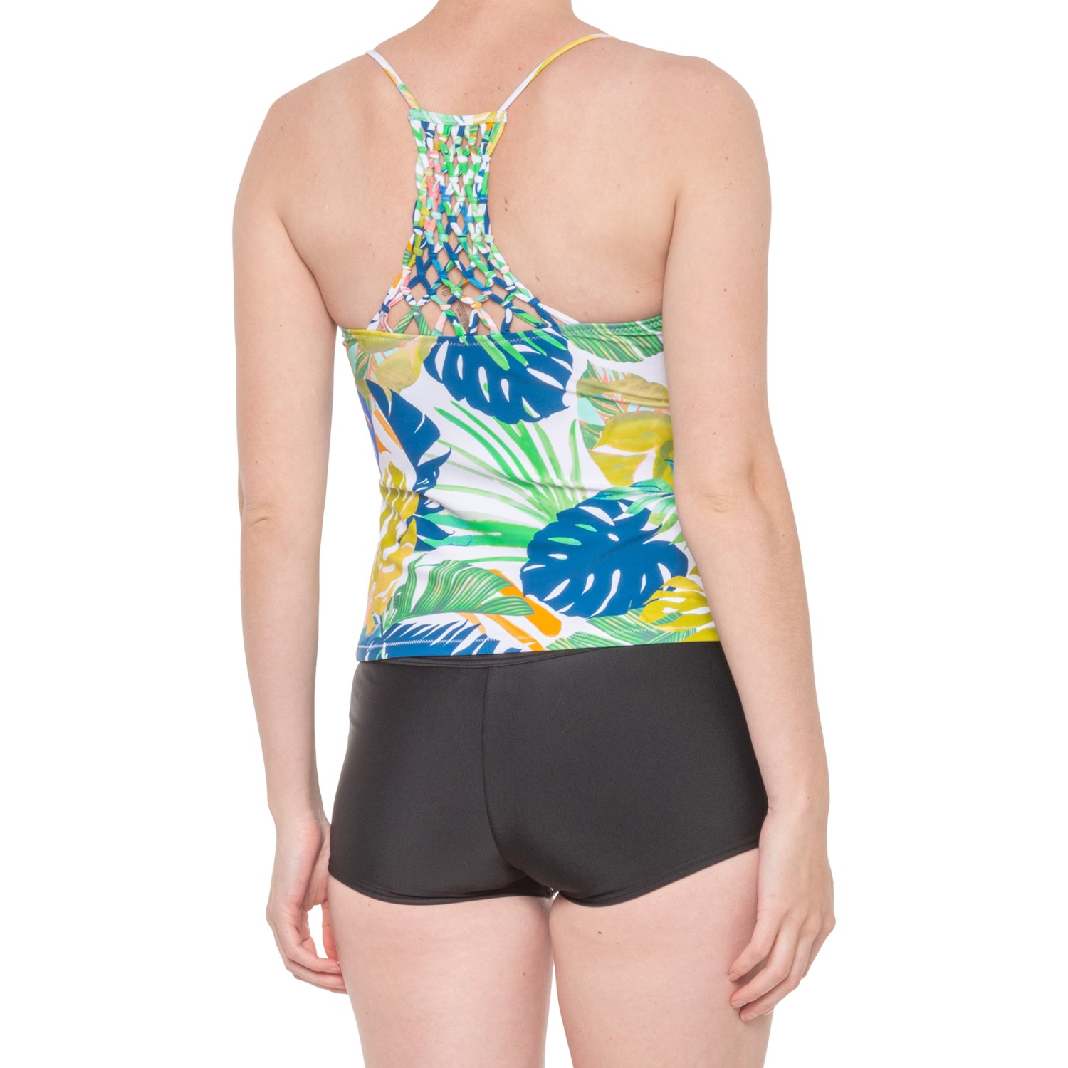 Raisins Macrame Back Tankini Top (For Women) Save 58