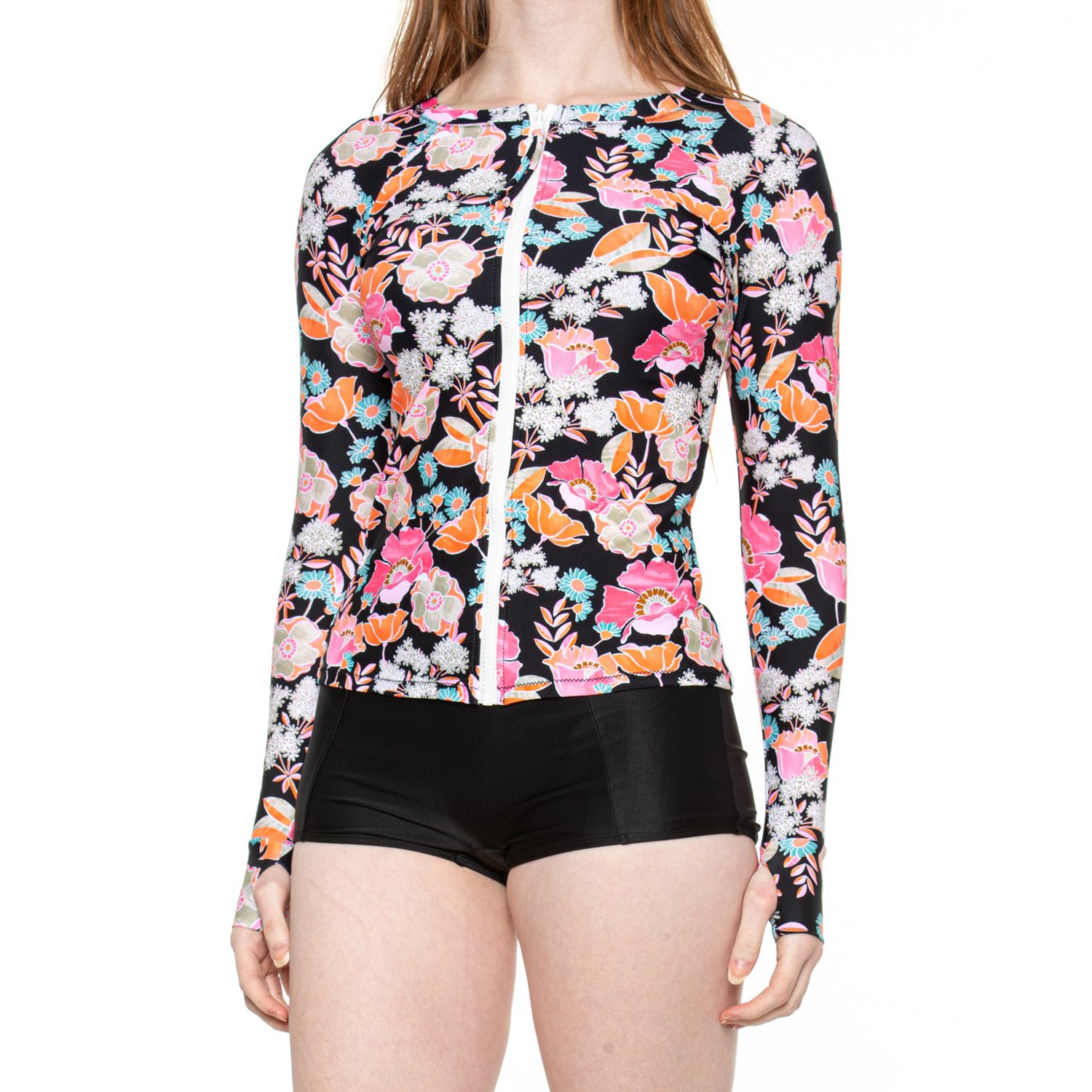 Raisins ZipFront Rash Guard (For Women) Save 48