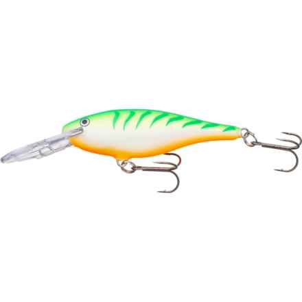 Rapala Shad Rap Lure - 3 1/8” in Green Tiger Uv